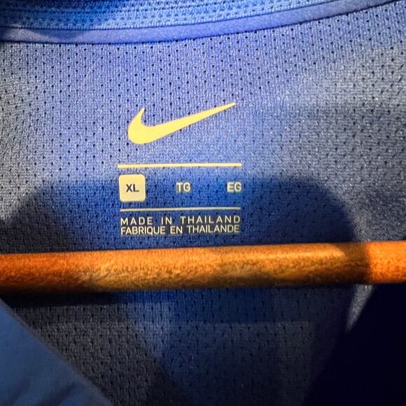 Nike Half Zip Vented Pullover SMU Volleyball Dallas Texas Blue Sweatshirt - XL - Picture 5 of 5